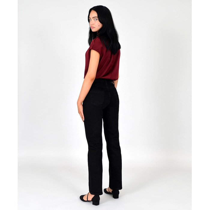 Джинси жіночі ESRA Straight High Waist Stretch G200 (42, J20) - класичні, з високою талією, еластичні