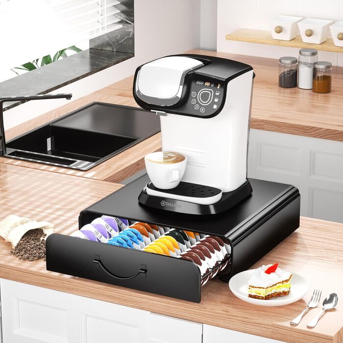Тримач для капсул Tassimo на 64 капсули, металевий, для кавових капсул, органайзер, стійка, ящик для капсул, на 64 капсули