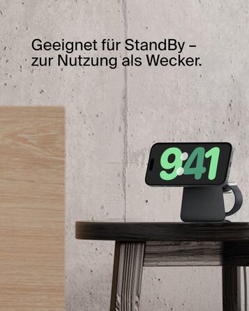 Belkin BoostCharge Pro 2-в-1: Бездротова зарядка Qi2 15W MagSafe для iPhone, Apple Watch, AirPods (Чорний)