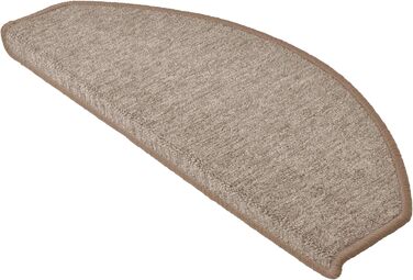 Beautissu Non-Slip Stair Treads - 55x15 cm - 15 Pack - Self-Adhesive Indoor Stair Mats - Carpet Stair Treads for Narrow Stairs - ProStair - Sand Color