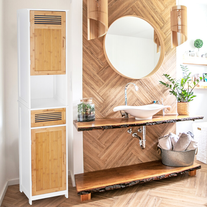 Relaxdays Тумба для ванної кімнати висока