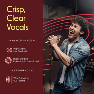 Професійний мікрофонний комплект Pyle (3 шт.) - кардіоїдний, з XLR-кабелем та кейсом