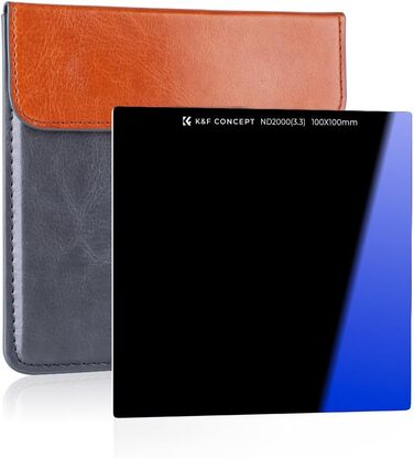 Набір фільтрів K&F Concept Nano-X: квадратний фільтр, фільтротримач, 8 адаптерних кілець (ND2000)