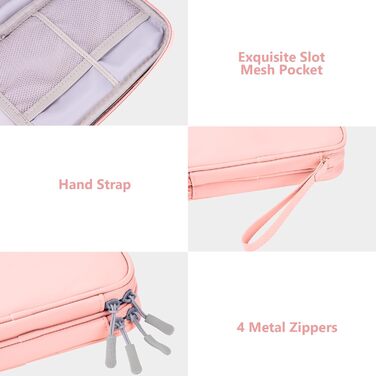 Органайзер для подорожей DDgro, водонепроникна сумка для аксесуарів, чорний, розмір L (рожевий, розмір M)