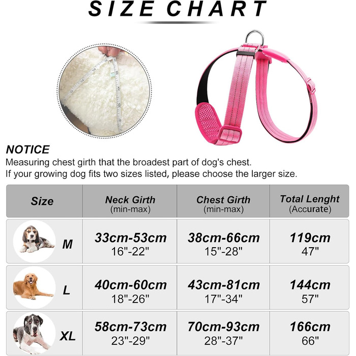 Світловідбиваючий нашийник для собак з LED підсвічуванням, перезаряджуваний, м'який, регульований, світловідбиваючий жилет для собак (зелений, рожевий, великий)