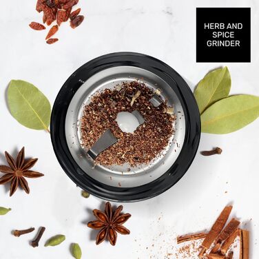 Кавомолка TAURUS Aromatic, 150 Вт, 50 г, нержавіюча сталь, кнопка старту, сірий