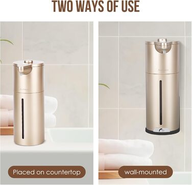 Автоматичний дозатор мила безконтактний, для кухні та ванної кімнати, сенсорний, регульована гучність, тривалий час роботи акумулятора, сумісний з густою та рідкою милом, простий у використанні для дітей, не забивається