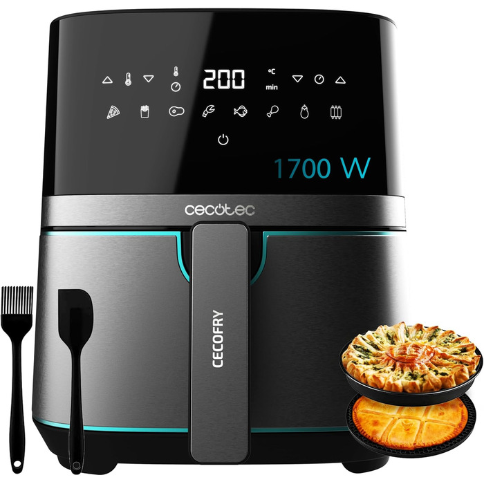 Фритюрниця Cecotec Cecofry Full Inox 5500 Pro 5.5 л, 1700 Вт, без масла, PerfectCook, з аксесуарами, нержавіюча сталь