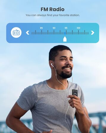 MP3 плеєр DODOSOUL 64GB з Bluetooth, FM-радіо, диктофоном та підтримкою E-Book та фотоальбомів