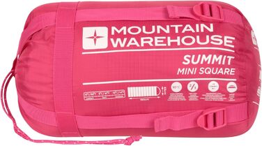 Дитячий спальний мішок Mountain Warehouse Summit - легкий, рожевий, з кишенею