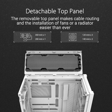 Корпус ПК ASUS TUF Gaming GT302 ARGB Black - Mid-Tower ATX з 4 вентиляторами ARGB, чорний