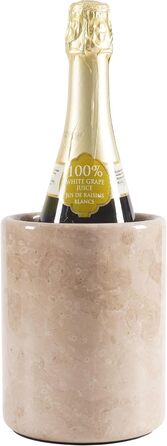 Radicaln Marble Wine Cooler Oceanic 16.5cm - Handcrafted Bar Accessory, Wine & Champagne Chiller - Bottle Holder for Bar Decor (Verona)