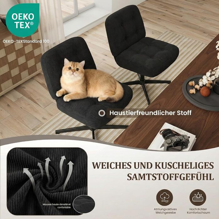 Офісне крісло Colamy: ергономічне, з регульованою підголівником та поперековою підтримкою (без роликів)