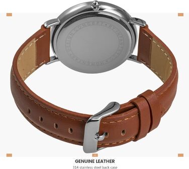 Чоловічий годинник Infantry MDC: мінімалістичний дизайн, кварцовий механізм, шкіряний ремінь, блакитно-сріблястий колір