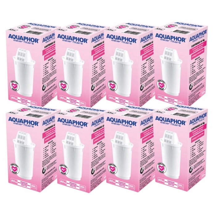 Набір фільтруючих картриджів Aquaphor A5 Mg+, 8 шт.