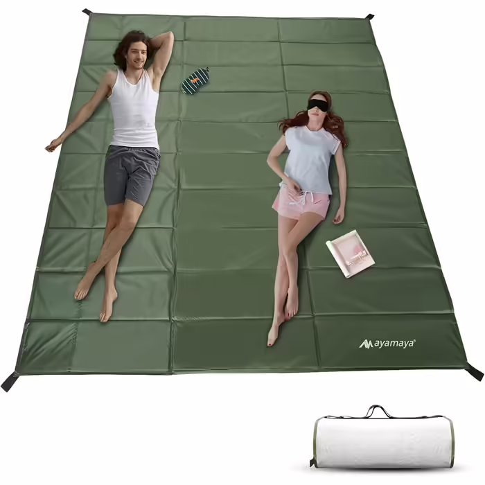 AYAMAYA Tent 4-6 People Waterproof, Pop-up Tents Family Tent [5 Windows] Huge Camping Tent Double-walled Throw Tent Shelter 6-Person Tent with Vestibule for Outdoor Sports, Picnic, Hiking, Travel