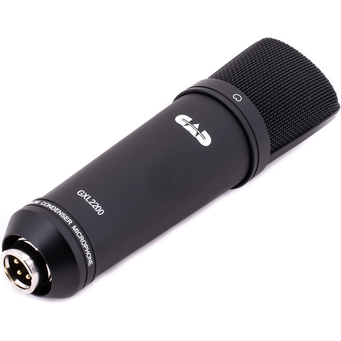 CAD GXL2200 – Конденсаторний мікрофон з великою мембраною для студії та професійних записів. Неймовірна якість звуку, XLR, 48V Phantomspeisung, мембрана 1 дюйм, 75 Ом, 30 Гц - 20 кГц, сріблястий колір