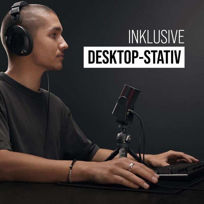 RØDE X XCM-50: Професійний USB-мікрофон з конденсатором для стрімінгу та ігор, чорний