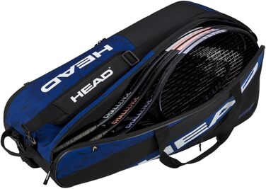 HEAD Team Racquet Bag L - Blau/Schwarz (Blue/Black) - Tennis Bag for Players