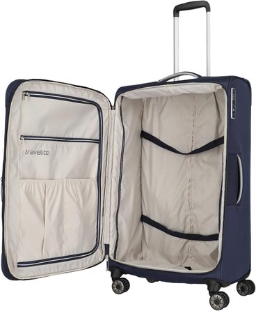 Валіза Travelite MIIGO 77 см, 90-96 л, розширювана, з TSA замком, з екологічного матеріалу, колір: м'ятний