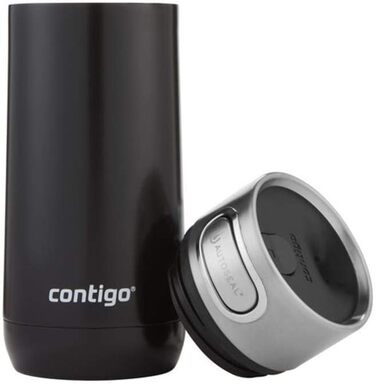 Термокружка Contigo Luxe Autoseal з нержавіючої сталі, 360 мл, Licorice - витривала, з ізоляцією, без BPA