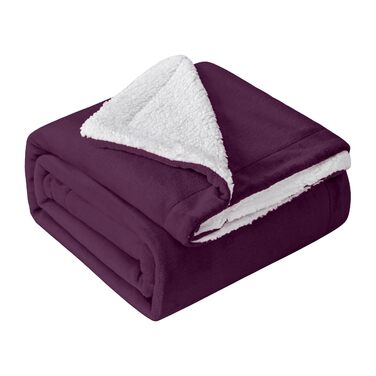 Плед Mixibaby для дому, теплий та м'який, 150 x 200 см, фіолетовий