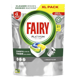 Таблетки для посудомийних машин Fairy Platinum All-in-1 Лимон, 51 шт