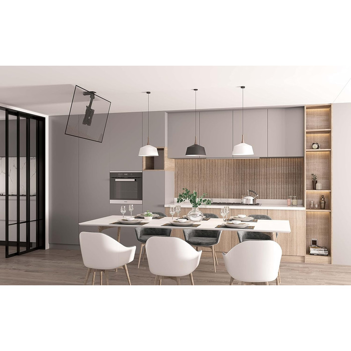 Кронштейн для телевізора Premium CM422M на похилу стелю до 43 дюймів, регульований кут нахилу до 105°, VESA 200x200, вантажопідйомність до 20 кг