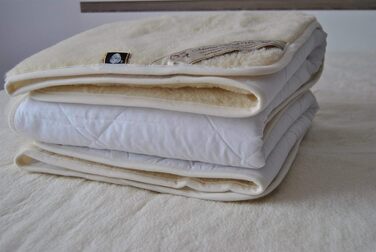 Lambswool mattress topper underblanket, 100% Merino wool, WOOLMARKED, underblanket 90 x 200 cm