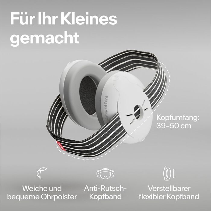 Навушники для захисту слуху Alpine Muffy Baby Klassik - для малюків до 36 місяців, чорний