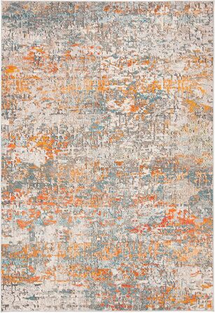 Килим Safavieh Madison для вітальні, їдальні, спальні - короткий ворс, сірий та бірюзовий, 160 x 229 см