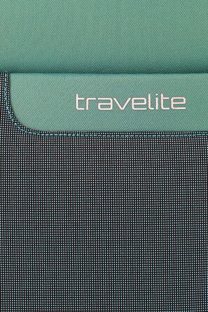 Travelite 4-Wheel Luggage Size L Softshell made from recycled material, Luggage Series VIIA: Trolley with expandable gusset + edge protection, 77 cm, 91-103 liters