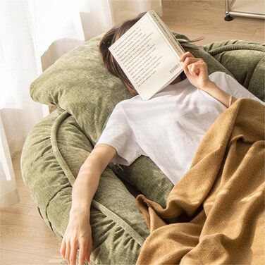 Складаний диван-крісло, диван-ліжко, татамі, крісло-мішок для дорослих та дітей, сірий, 90х140 см