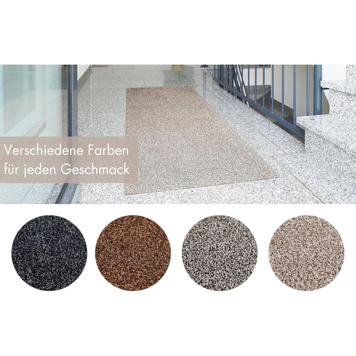 Килимок для дому Samson Sauberlaufmatte: миючий, з антиковзким покриттям, 40x60 см, бежевий