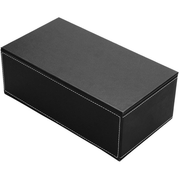 KINGFOM Коробка для косметичних серветок прямокутної форми для дому/офісу/автомобіля (Біла) (Чорна)