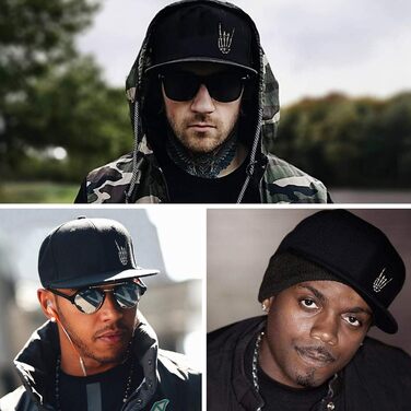 Кепка Snapback з регулюванням, чорна, з малюнком масонського квадрата та компаса, для чоловіків