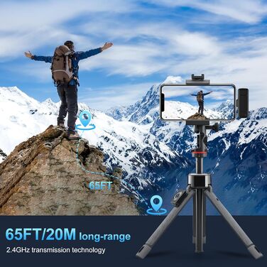 Камерний мікрофон бездротовий для iPhone/Android/Laptop, Mini мікрофон, професійний Dual USB-C, для відеозапису, стрімінгу, Vlog, YouTube, TikTok