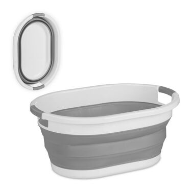Relaxdays Foldable Laundry Basket, 22 Liters