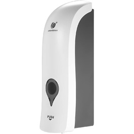 Настінний дозатор для мила без свердління, 300 мл. Підходить для мила, шампуню, дезінфікуючого засобу, миючого засобу. Чорний/Білий/Золотий (Білий)