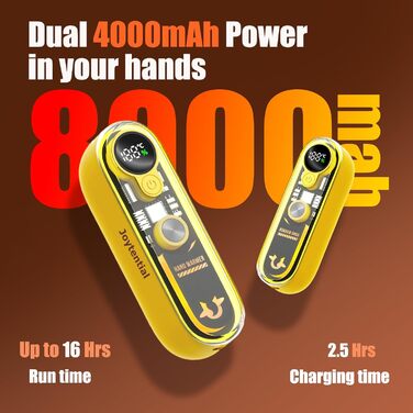 Електричний грілка для рук та кишень, 2 в 1, портативний, магнітний, 4 режими нагріву, USB, багаторазовий, для зими, відпочинку на природі, кемпінгу, подарунок (жовтий)