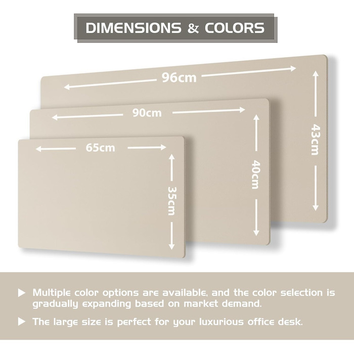 Підкладка для столу Aothia з натурального корку та PU-шкіри, 65x35 см, бежева