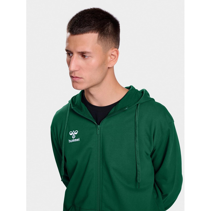 Чоловіча спортивна куртка Hummel Hmlgo на блискавці, зелена, розмір S