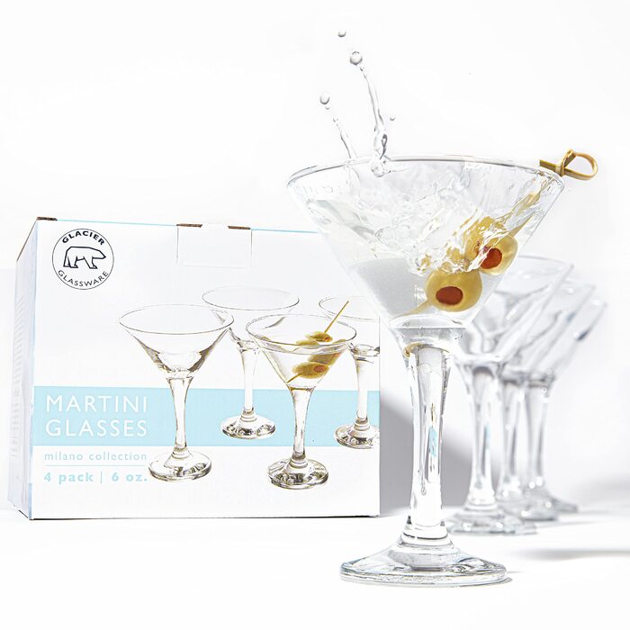 Бокали для Мартіні Glacier Glass Milano Collection, 170 мл, 4 шт.