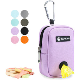 Сумка для ласощів та пакетиків для вигулу собак COOWONE, рожева (фіолетова)