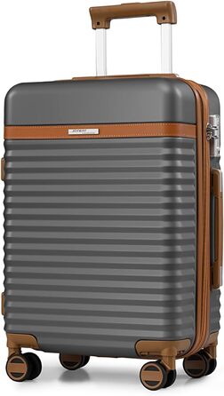 Набір валіз Joyway з ABS-пластику, розширюваний, на 4 колесах з TSA-замком (сірий, M)