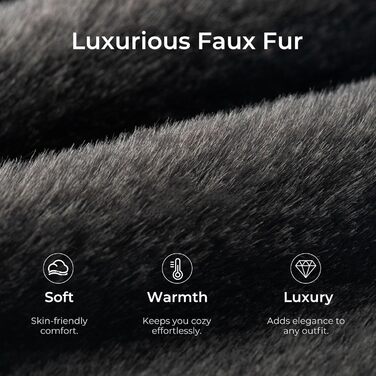 Жіночі плюшеві домашні тапочки Snug Leaves з штучним хутром та меморі-піною (38/39 EU, Чорний)