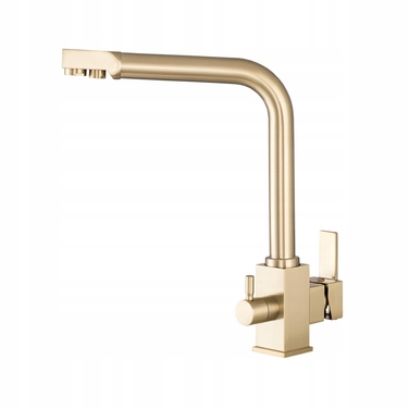 Кухонний змішувач Granite Sink Moka трифункціональний, золотий