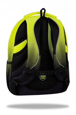 Багатофункціональний шкільний рюкзак CoolPack, чорний з жовтими та золотистими елементами, 29 л