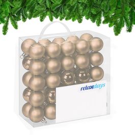 Relaxdays Set of 50 Christmas Baubles