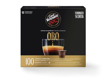 Капсули для кавомашин Nespresso Caffè Vergnano 1882 Oro, 100 шт